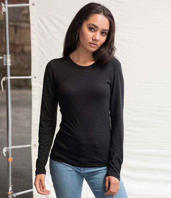 AWDis Girlie Long Sleeve Tri-Blend T-Shirt