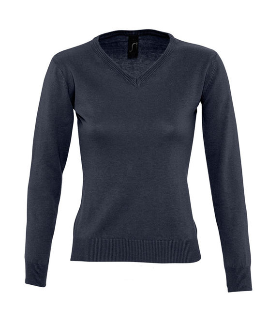 SOL'S Ladies Galaxy Cotton Acrylic V Neck Sweater