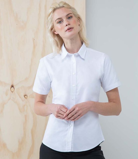 Henbury Ladies Short Sleeve Classic Oxford Shirt