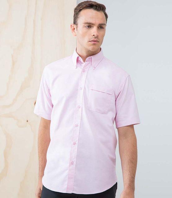 Henbury Short Sleeve Classic Oxford Shirt
