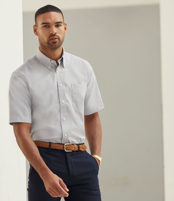Fruit of the Loom Short Sleeve Oxford Shirt
