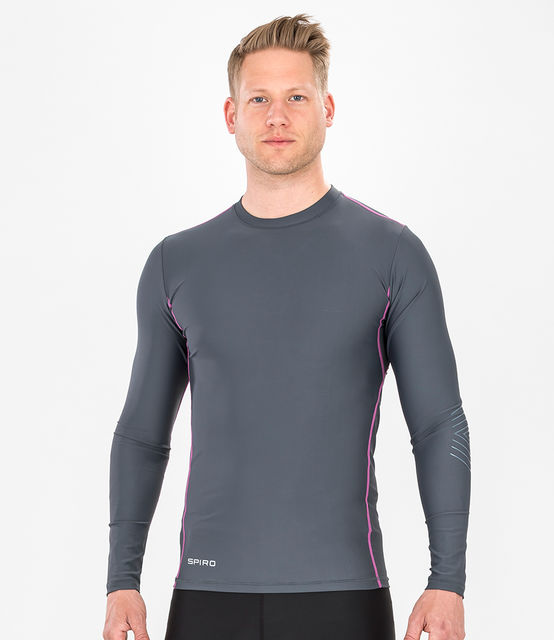 Spiro Compression Body Fit Long Sleeve Base Layer