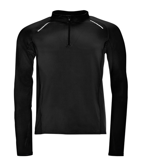 SOL'S Berlin Long Sleeve Zip Neck Running Top