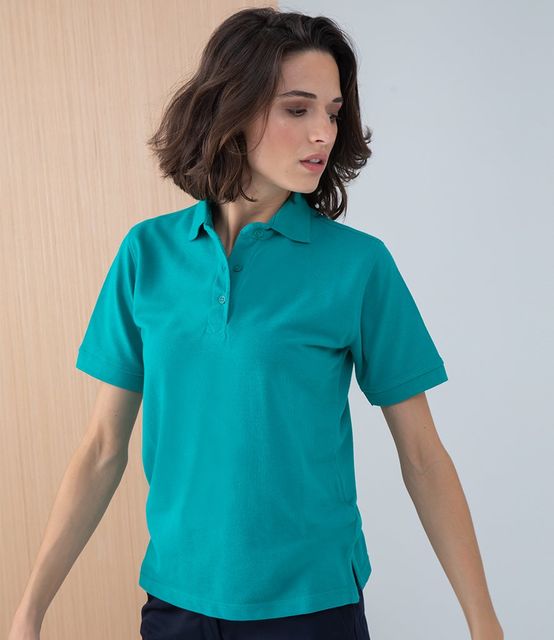 Henbury Ladies Poly/Cotton Piqué Polo Shirt