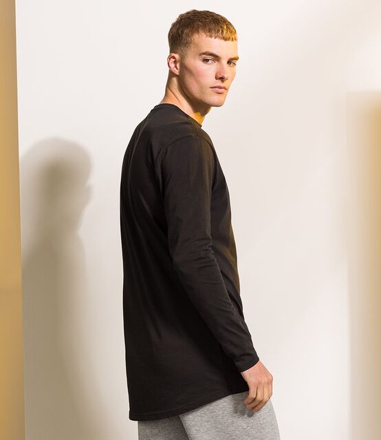 SF Men Long Sleeve Longline T-Shirt