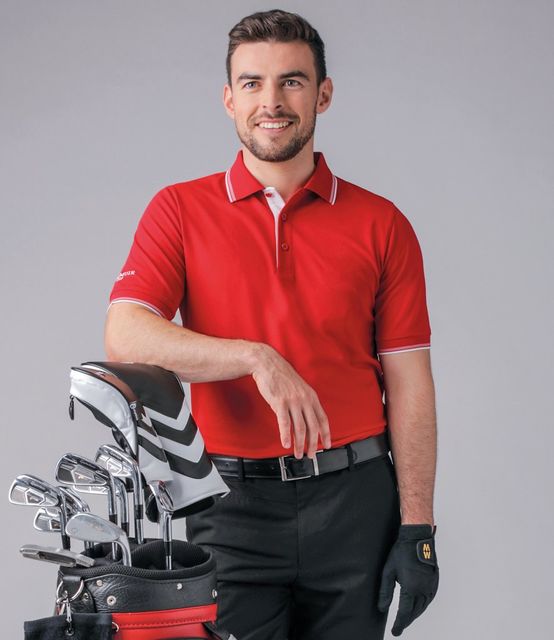 Glenmuir Tipped Piqué Polo Shirt