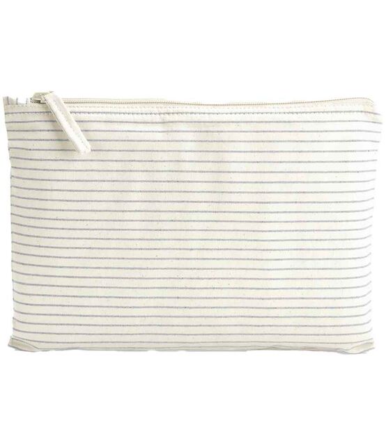 Westford Mill Striped Organic Cotton Accessory Pouch