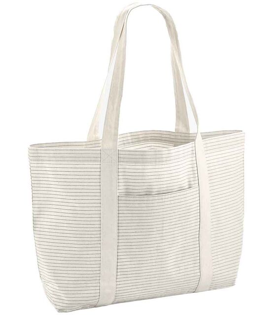 Westford Mill Striped Organic Cotton Shopper