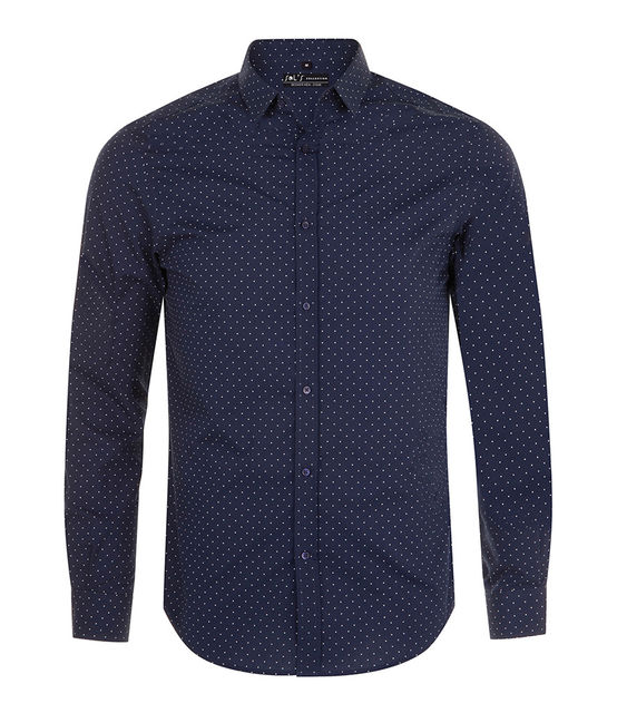 SOL'S Becker Polka Dot Long Sleeve Poplin Shirt