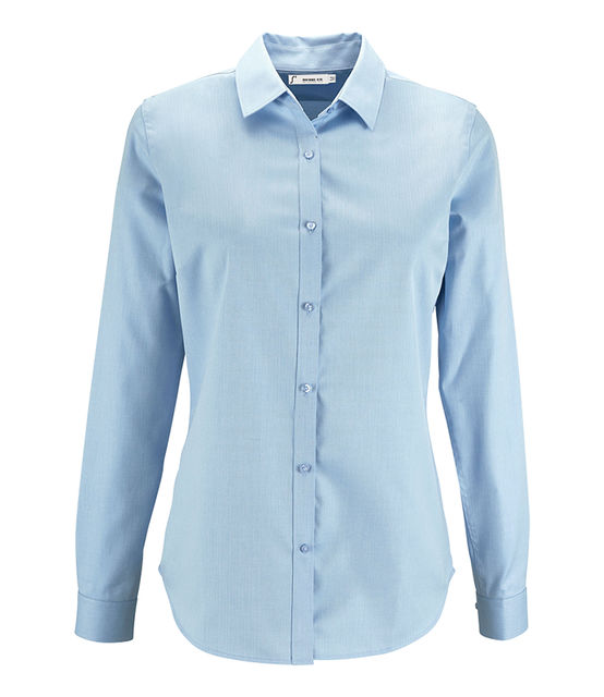 SOL'S Ladies Brody Herringbone Long Sleeve Shirt