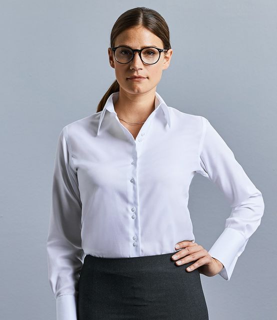 Russell Collection Ladies Long Sleeve Ultimate Non-Iron Shirt
