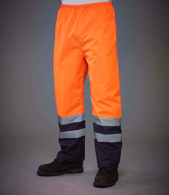 Yoko Hi-Vis Two Tone Waterproof Overtrousers