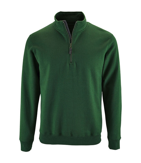 SOL'S Stan Contrast Zip Neck Sweatshirt